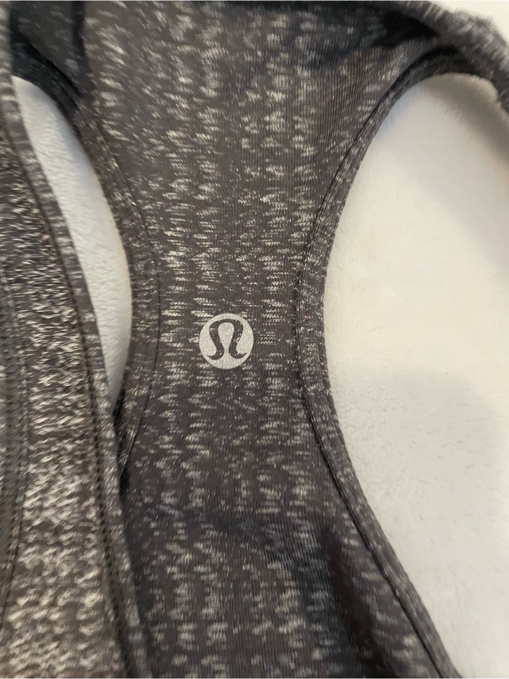 lululemon athletica Heathered Gray Racerback Sports Bra